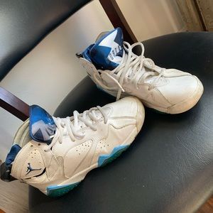 Jordan 7s blue and white